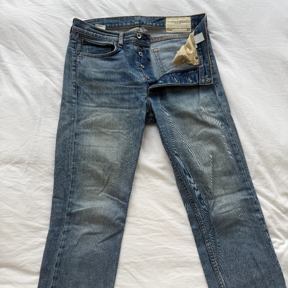 Rag & Bone 31x34" Blue Jeans